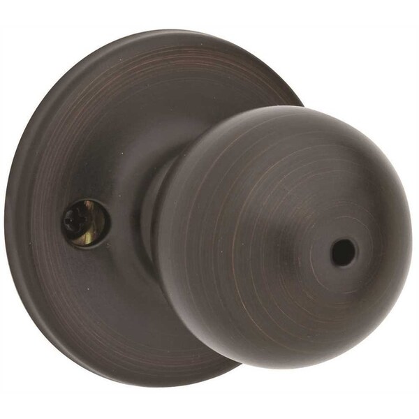 Security Series Polo Privacy Door Knobset Venetian Bronze